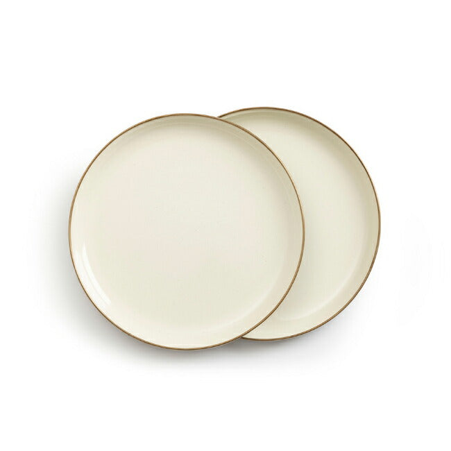 Barebones Living ベアボーンズリビング Enamel 2-Tone Deep Plate 2Set エナメル2トーンプレート 2枚セット 20235055