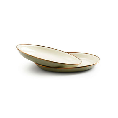 Barebones Living ベアボーンズリビング Enamel 2-Tone Salad Plate 2Set エナメル2トーンサラダプレート 2枚セット 20235056