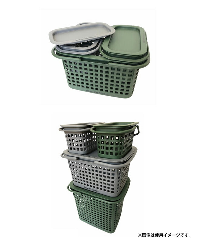 BEACHED DAYS ビーチドデイズ Stacking Basket Small スタッキングバスケットS BY900023