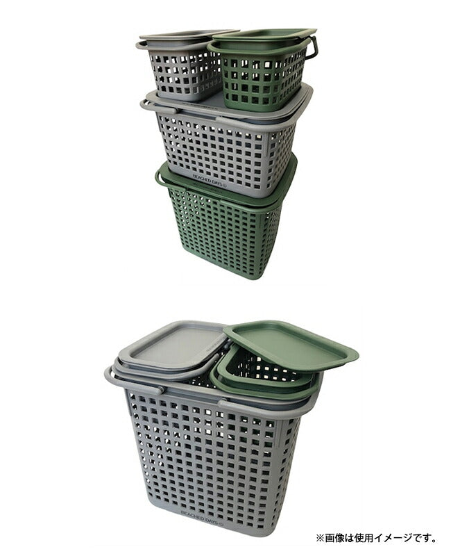 BEACHED DAYS ビーチドデイズ Stacking Basket Large スタッキングバスケットL BY900025