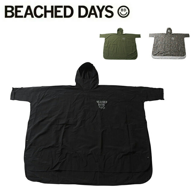 BEACHED DAYS ビーチドデイズ Waterproof Poncho ウォータープルーフポンチョ BY900026