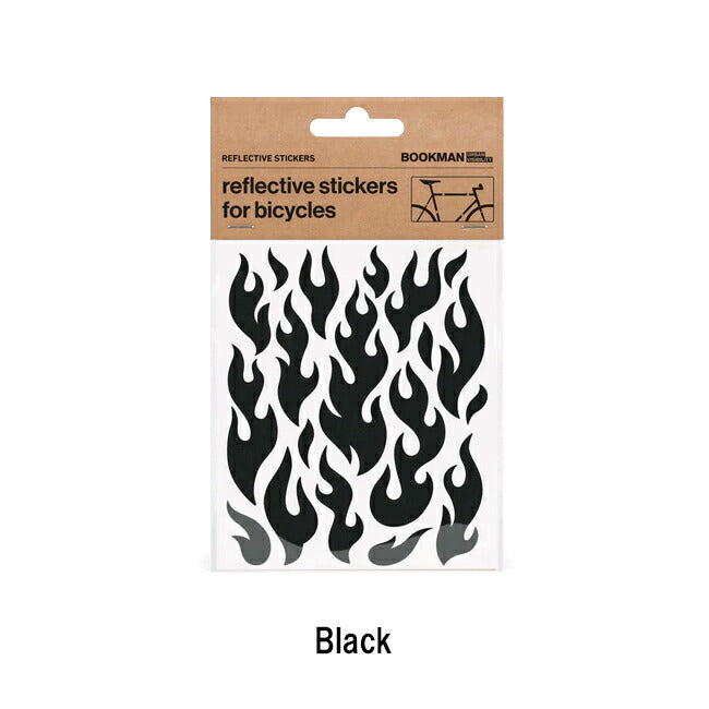 BOOKMAN ブックマン Reflective Stickers Flames リフレクティブステッカー(フレイム)