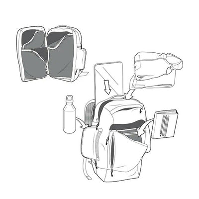 BURTON バートン Multipath Travel Pack マルチパストラベルパック True Black Ballistic 208531