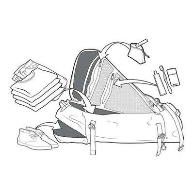 BURTON バートン Multipath Duffel Large 90L マルチパスダッフルL True Black Ballistic 205701