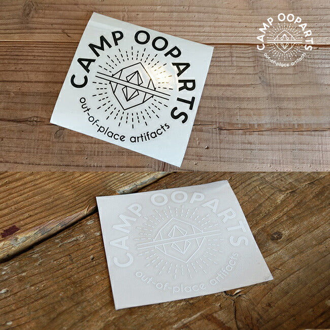 CAMP OOPARTS キャンプオーパーツ ステッカー φ130ｍｍ