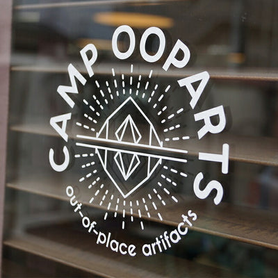 CAMP OOPARTS キャンプオーパーツ ステッカー φ130ｍｍ