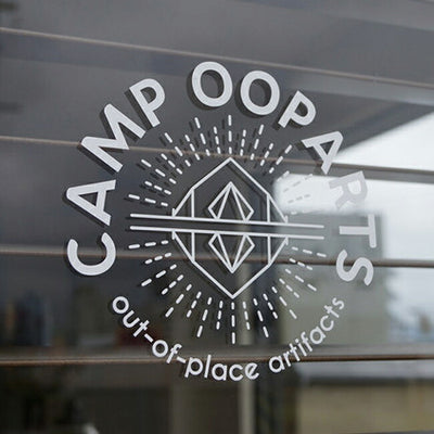 CAMP OOPARTS キャンプオーパーツ ステッカー φ130ｍｍ