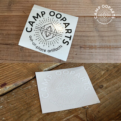 CAMP OOPARTS キャンプオーパーツ ステッカー φ130ｍｍ
