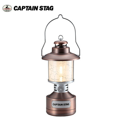 CAPTAIN STAG キャプテンスタッグ ツインライト LEDランタン(ステンドグラス風シート付)（アンティーク） UK-4057