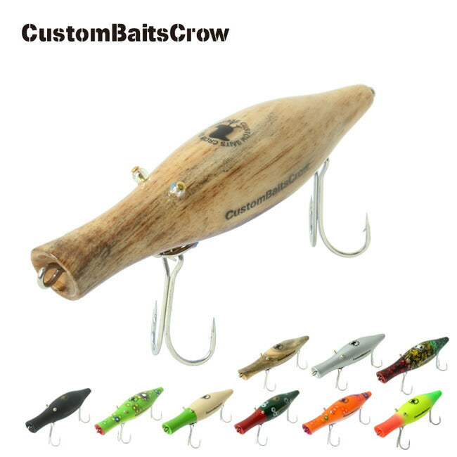 CustomBaitsCrow カスタムベイツクロー ハンドメイド トップウォータールアー ペンシルポッパー マラカ