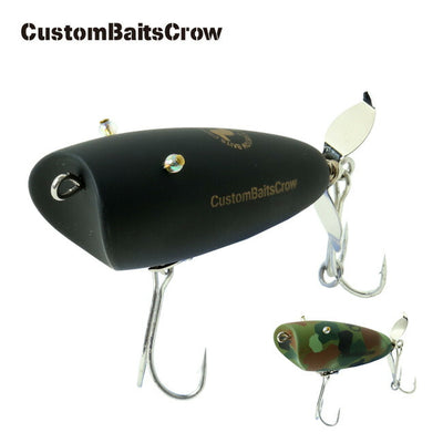 CustomBaitsCrow カスタムベイツクロー ハンドメイド トップウォータールアー スイッシャー たまがえる