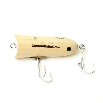 CustomBaitsCrow カスタムベイツクロー ハンドメイド トップウォータールアー ウッド ラッパー
