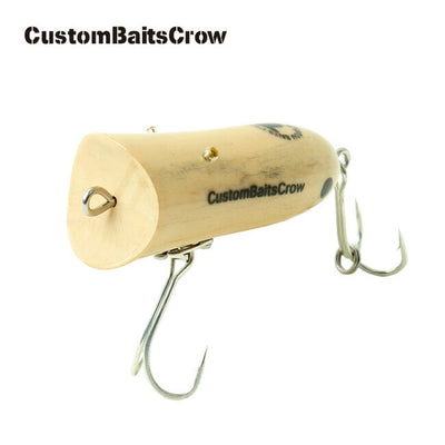 CustomBaitsCrow カスタムベイツクロー ハンドメイド トップウォータールアー ウッド ラッパー