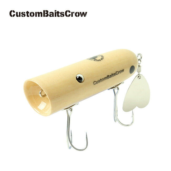CustomBaitsCrow カスタムベイツクロー ハンドメイド トップウォータールアー ウッド ハートビート