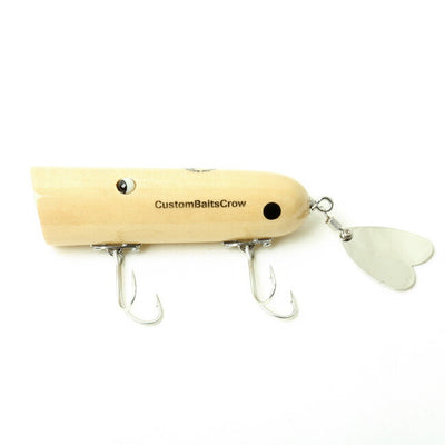 CustomBaitsCrow カスタムベイツクロー ハンドメイド トップウォータールアー ウッド ハートビート