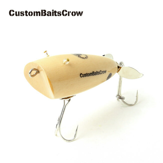CustomBaitsCrow カスタムベイツクロー ハンドメイド トップウォータールアー ウッド たまがえる