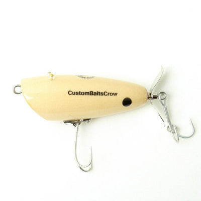 CustomBaitsCrow カスタムベイツクロー ハンドメイド トップウォータールアー ウッド たまがえる
