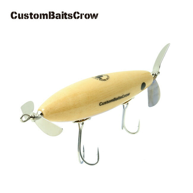 CustomBaitsCrow カスタムベイツクロー ハンドメイド トップウォータールアー ウッド ゼロ