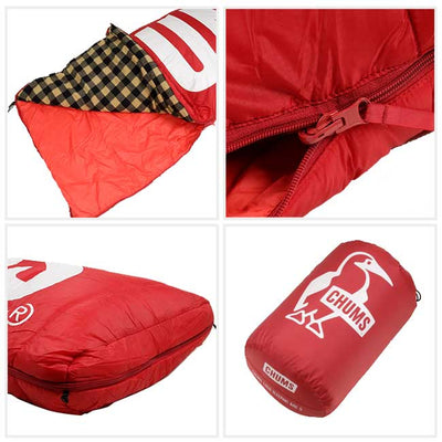 ★CHUMS チャムス Logo Slieeping Bag 10 RED ロゴスリーピングバッグ CH09-1251