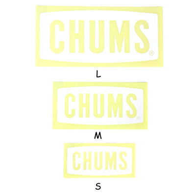 ★CHUMS チャムス Cutting Sheet CHUMS Logo L カッティングシートチャムスロゴ CH62-1482 【メール便発送350円・代引不可】
