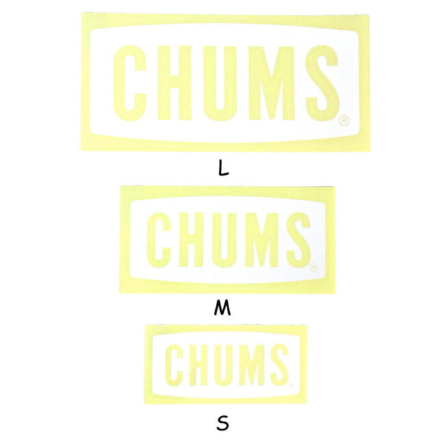★CHUMS チャムス Cutting Sheet CHUMS Logo S カッティングシートチャムスロゴ CH62-1484 【メール便発送350円・代引不可】
