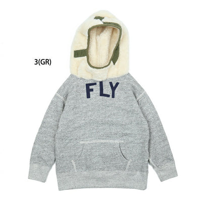 DENIM DUNGAREE デニムアンドダンガリー ビンテージトンプキン裏毛 FLY パーカー 120cm 708421