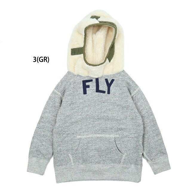 DENIM DUNGAREE デニムアンドダンガリー ビンテージトンプキン裏毛 FLY パーカー 130cm 708421