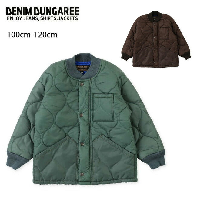 DENIM DUNGAREE デニムアンドダンガリー タフタキルトジャケット 100-120cm 718206