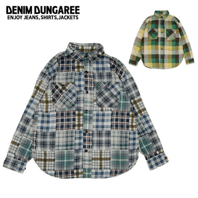 DENIM DUNGAREE デニムアンドダンガリー プリントチェックシャツ 732108