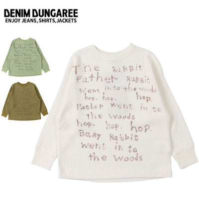 DENIM DUNGAREE デニムアンドダンガリー RABBIT Waffle Tee ラビットワッフルティー 738412