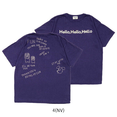 DENIM DUNGAREE デニムアンドダンガリー Vintage Cotton Jersey HELLO Tee ビンテージコットンジャージーハローティー 742413