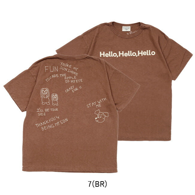 DENIM DUNGAREE デニムアンドダンガリー Vintage Cotton Jersey HELLO Tee ビンテージコットンジャージーハローティー 742413