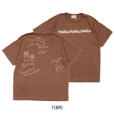 DENIM DUNGAREE デニムアンドダンガリー Vintage Cotton Jersey HELLO Tee ビンテージコットンジャージーハローティー 742413