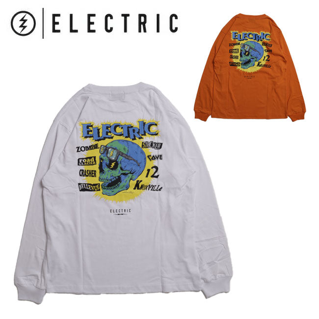 ELECTRIC×HIROTTON エレクトリック×ヒロットン SKULL L/S TEE スカルロングスリーブティー E24FT04
