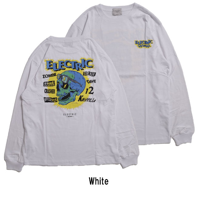 ELECTRIC×HIROTTON エレクトリック×ヒロットン SKULL L/S TEE スカルロングスリーブティー E24FT04