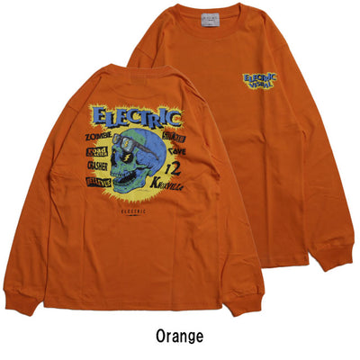 ELECTRIC×HIROTTON エレクトリック×ヒロットン SKULL L/S TEE スカルロングスリーブティー E24FT04