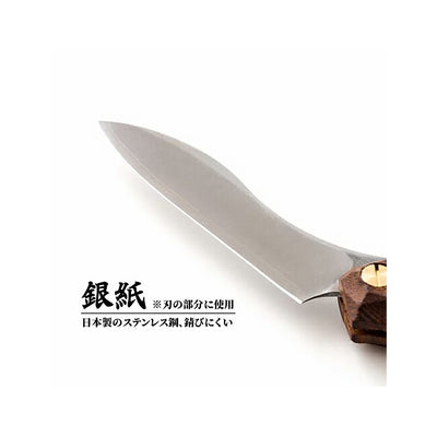FEDECA フェデカ 折畳式料理ナイフ 名栗ブラック (ステンレス鋼/銀紙三号) 000837
