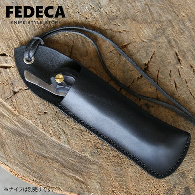 FEDECA フェデカ フォールディングナイフ用レザーケース黒 (折畳式料理ナイフ専用) 000877
