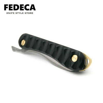 FEDECA フェデカ 折畳式料理ナイフ Solo リップルブラック 000867