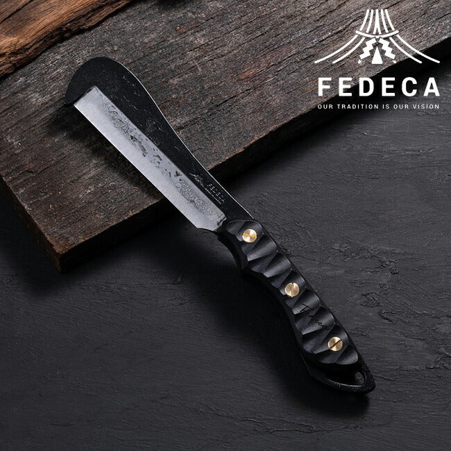 FEDECA フェデカ 鍛造バトニング鉈 Black edition リップルブラック 000950