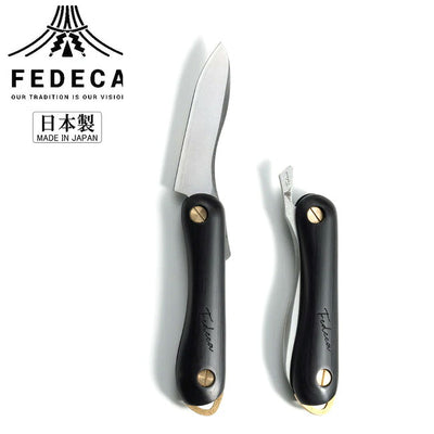 FEDECA フェデカ 折畳式料理ナイフSOLO プレーンブラック 000952