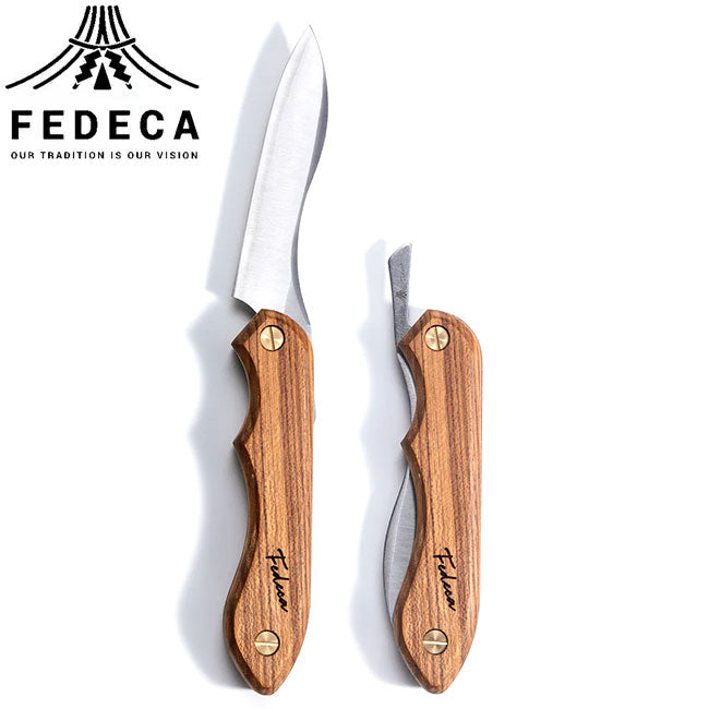 FEDECA フェデカ 折畳式料理ナイフ プレーンビルマチーク 000833