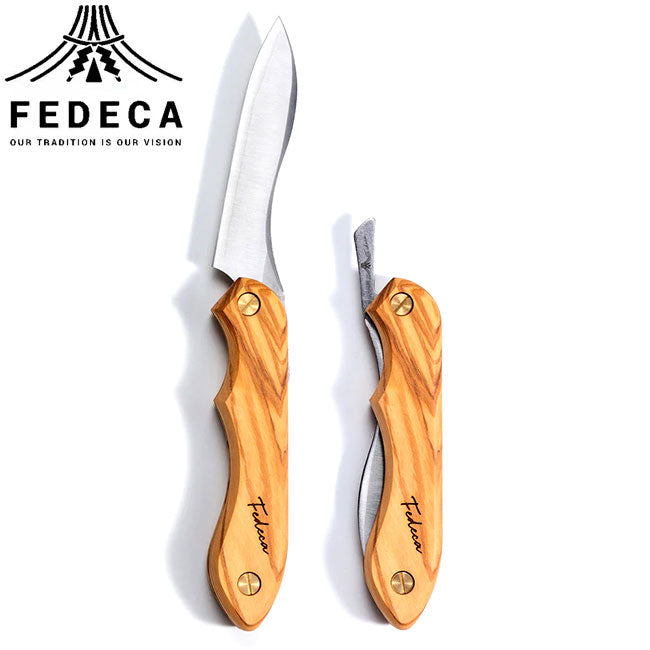 FEDECA - 折畳式料理ナイフ プレーンオリーブ 000957｜アウトドア