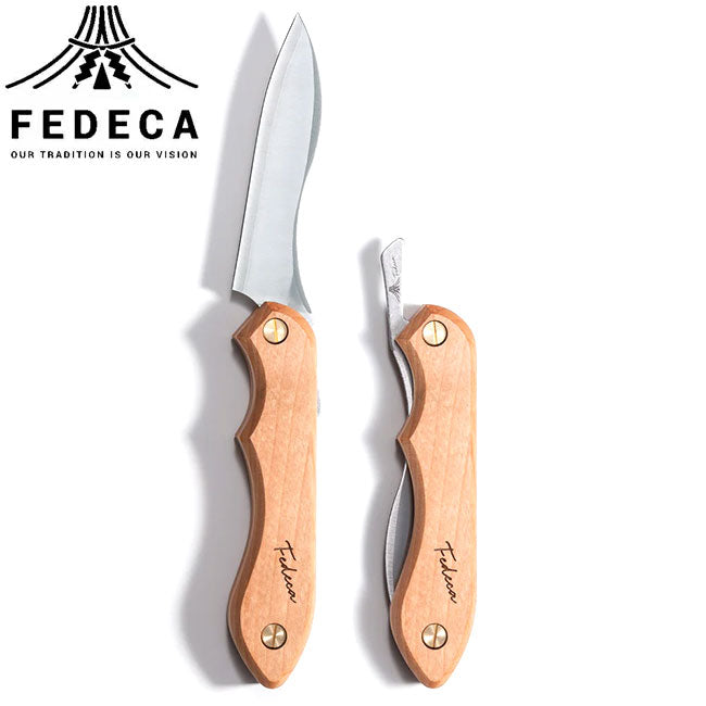 FEDECA フェデカ 折畳式料理ナイフ プレーンオノオレカンバ 001021