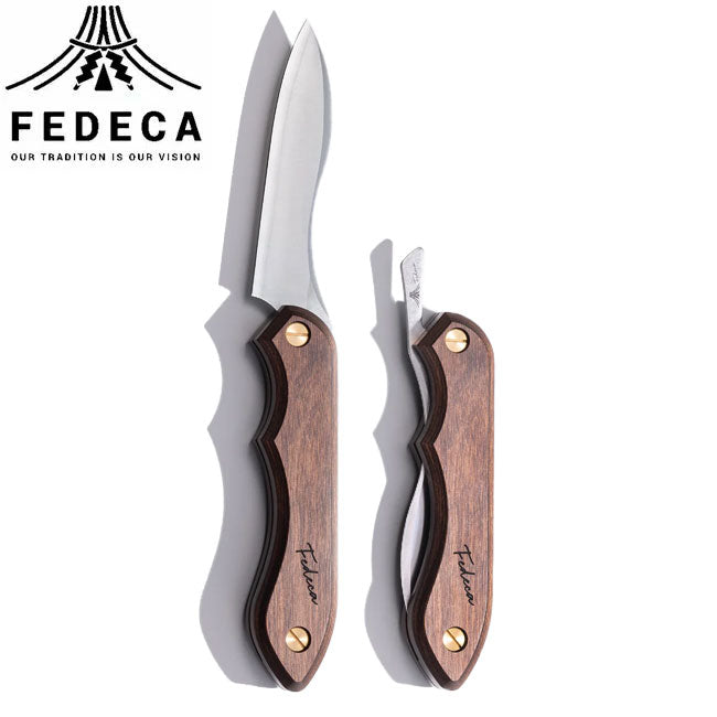FEDECA フェデカ 折畳式料理ナイフ プレーンブラウン 001104