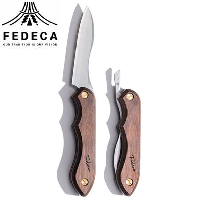 FEDECA フェデカ 折畳式料理ナイフ プレーンブラウン 001104