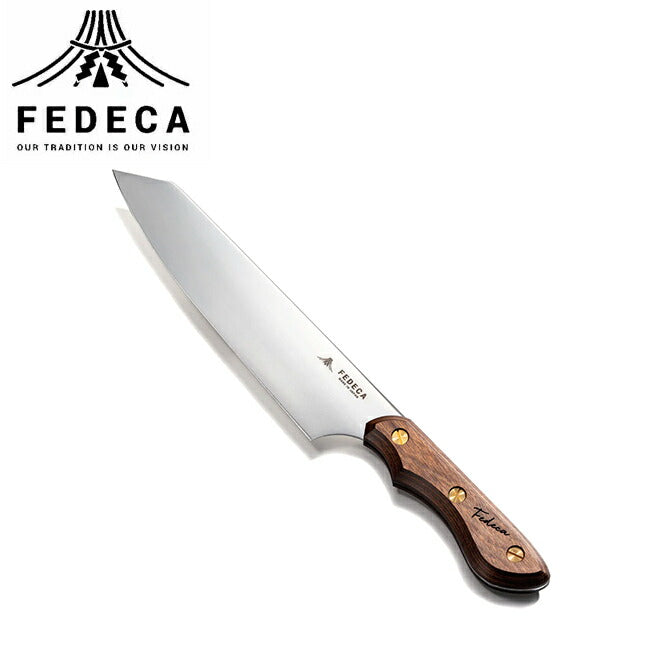 FEDECA フェデカ 三徳包丁 大 プレーンブラウン 000980