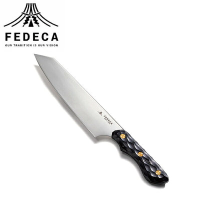 FEDECA フェデカ 三徳包丁 大 名栗ブラック 000983