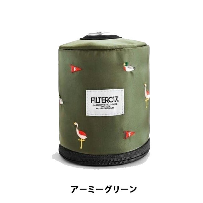 Filter017 ワイルドライフ刺繍ガス缶カバー / ロールペーパーカバー