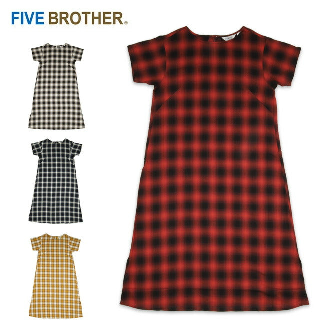 FIVE BROTHER ファイブブラザー LIGHT FLANNEL ONE PIECE ライトフランネルワンピース 152107